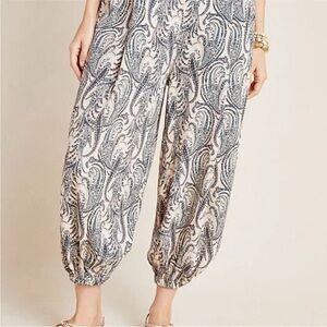 Anthropologie paisley print harem pants S
